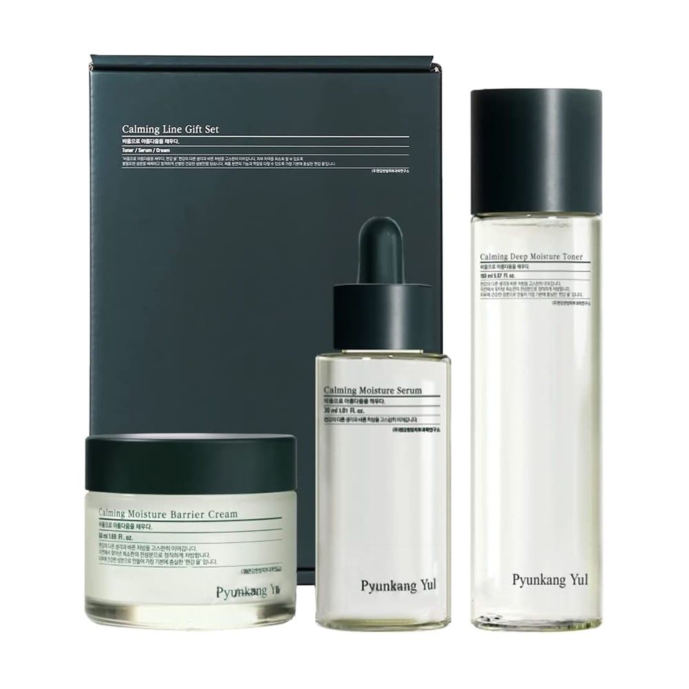 Уцінка! Набір Pyunkang Yul Calming Line Gift Set для обличчя (тонер, 150 мл + сироватка, 30 мл + крем, 50 мл)